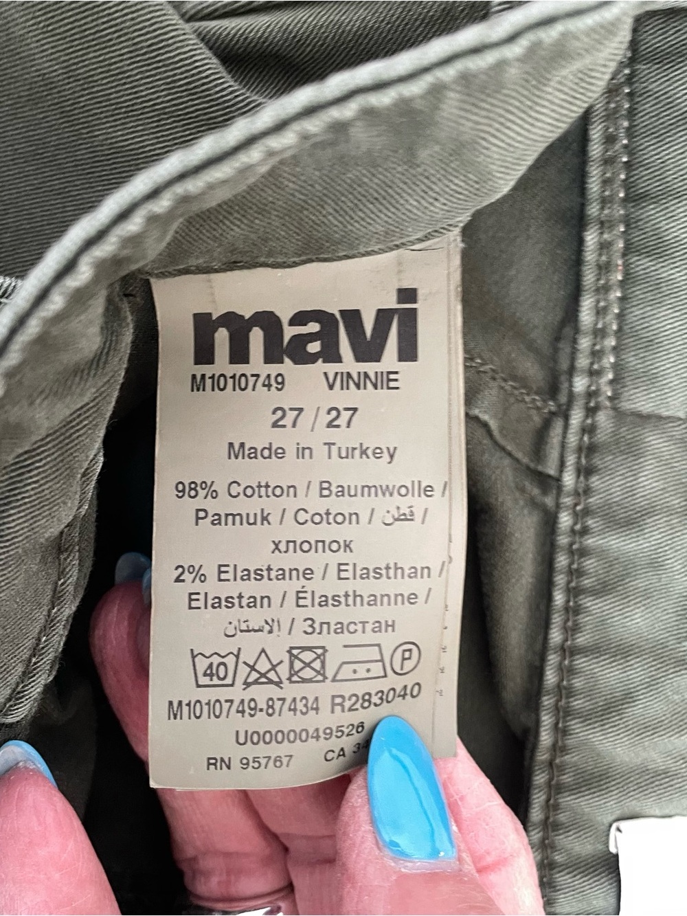 🔥MAVI🔥Women’s Vinnie Barrel Pants, Size 27 - Picture 4 of 6